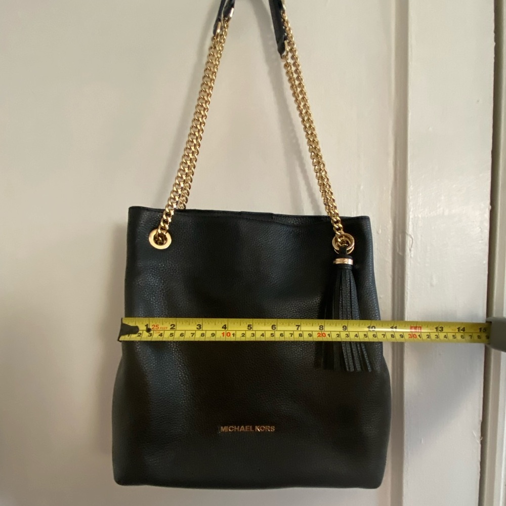 Michael Kors Drop Chain Strap Leather Shoulder Bag - Picture 10 of 16